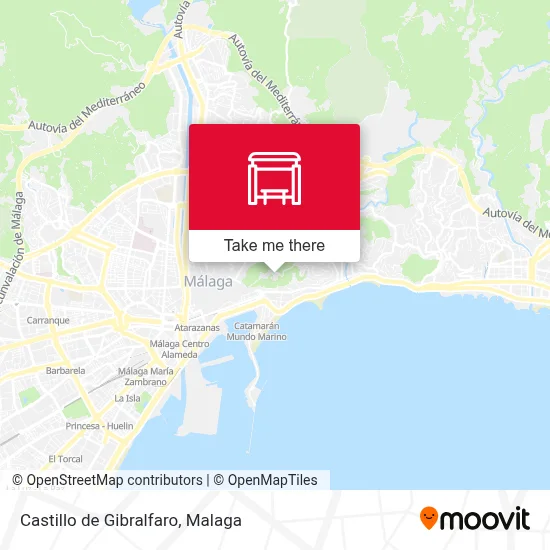 Castillo de Gibralfaro map