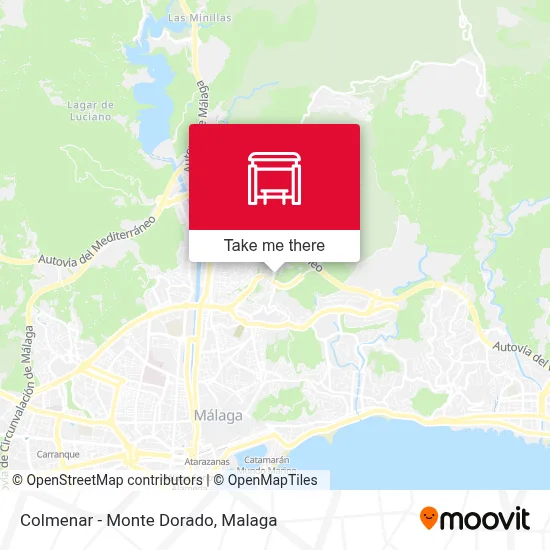 Colmenar - Monte Dorado map