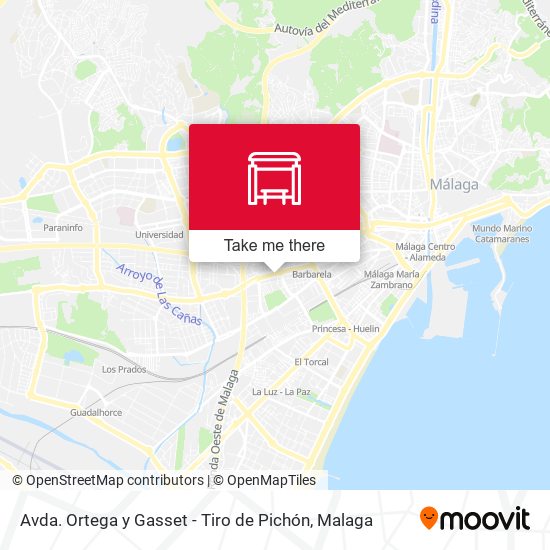 Avda. Ortega y Gasset - Tiro de Pichón map