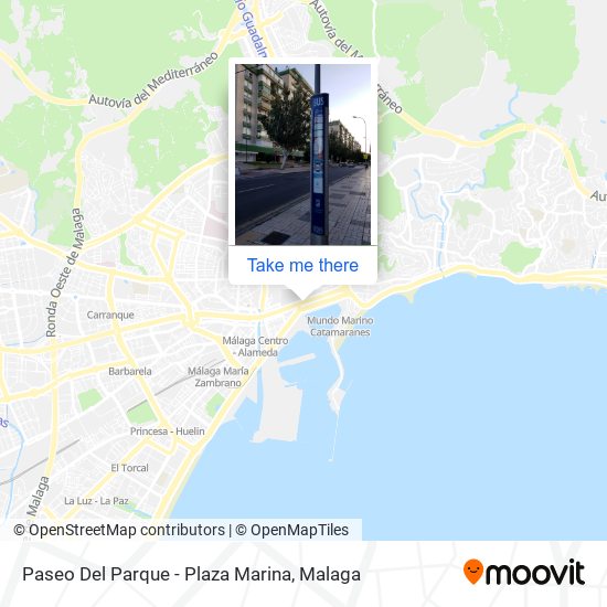 Paseo Del Parque - Plaza Marina map