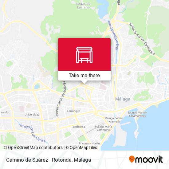 Camino de Suárez - Rotonda map