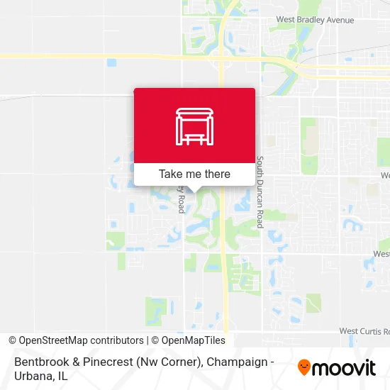 Mapa de Bentbrook & Pinecrest (Nw Corner)
