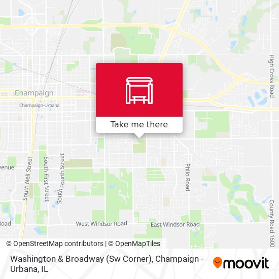 Mapa de Washington & Broadway (Sw Corner)