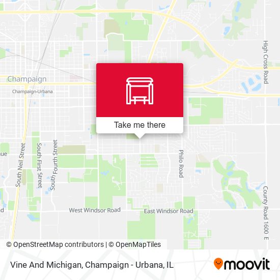 Vine And Michigan map