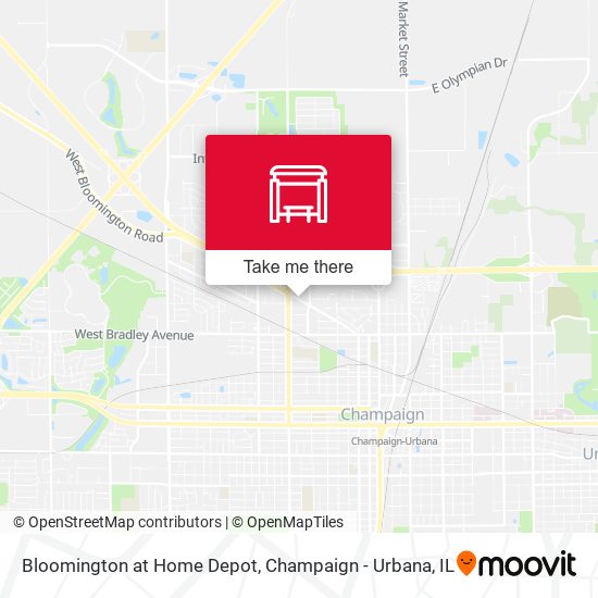 Bloomington at Home Depot map