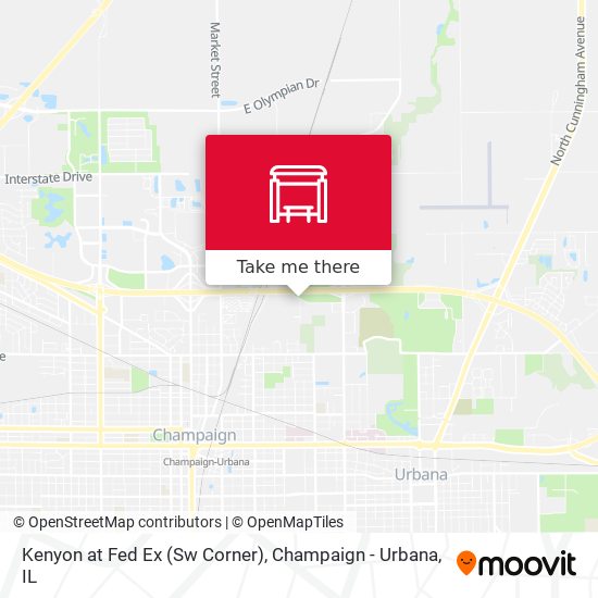 Kenyon at Fed Ex (Sw Corner) map