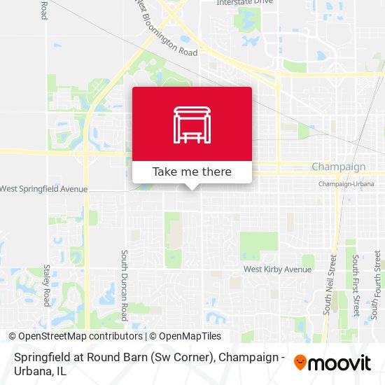 Mapa de Springfield at Round Barn (Sw Corner)