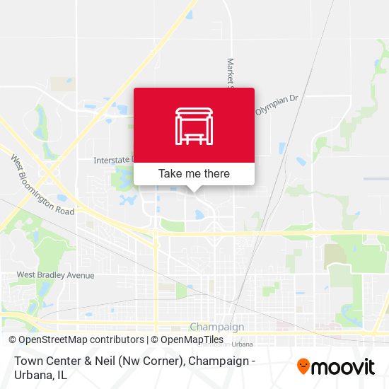Town Center & Neil (Nw Corner) map