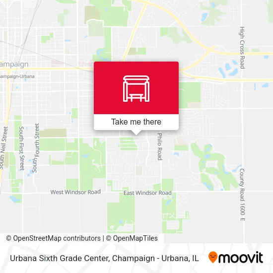 Mapa de Urbana Sixth Grade Center