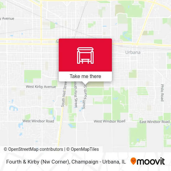 Mapa de Fourth & Kirby (Nw Corner)