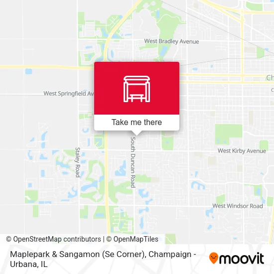 Mapa de Maplepark & Sangamon (Se Corner)