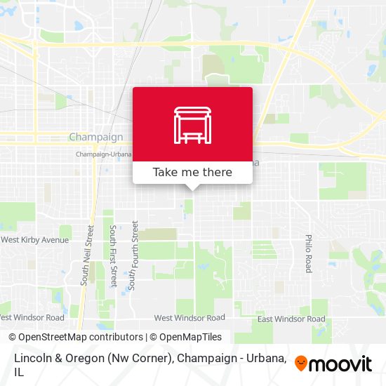 Lincoln & Oregon (Nw Corner) map