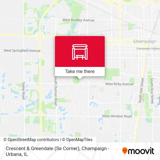 Crescent & Greendale (Se Corner) map