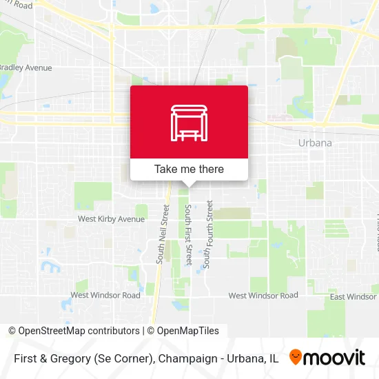 First & Gregory (Se Corner) map