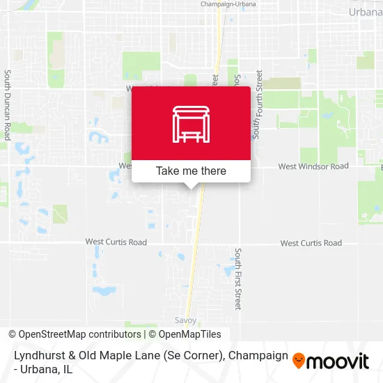 Lyndhurst & Old Maple Lane (Se Corner) map