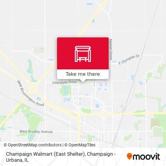 Champaign Walmart (East Shelter) map