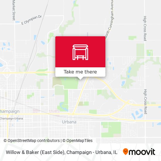 Willow & Baker (East Side) map