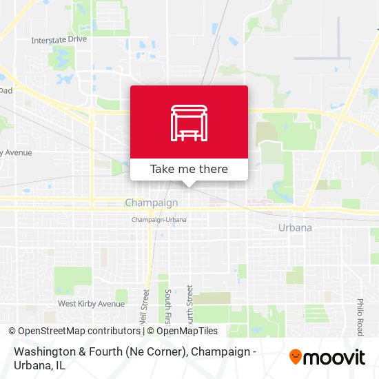 Washington & Fourth (Ne Corner) map