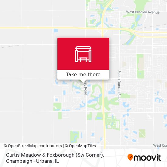 Mapa de Curtis Meadow & Foxborough (Sw Corner)