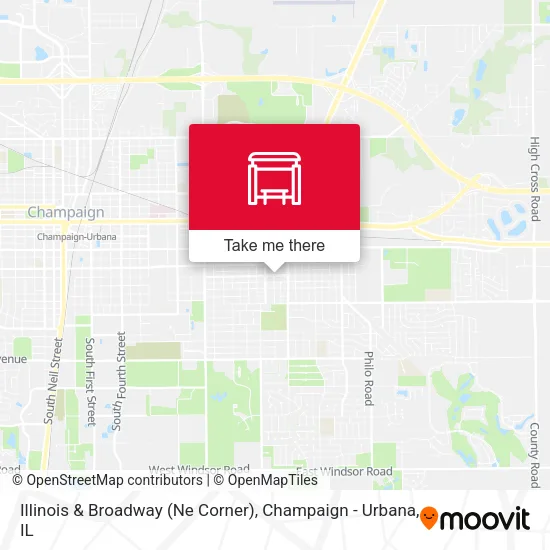 Illinois & Broadway (Ne Corner) map