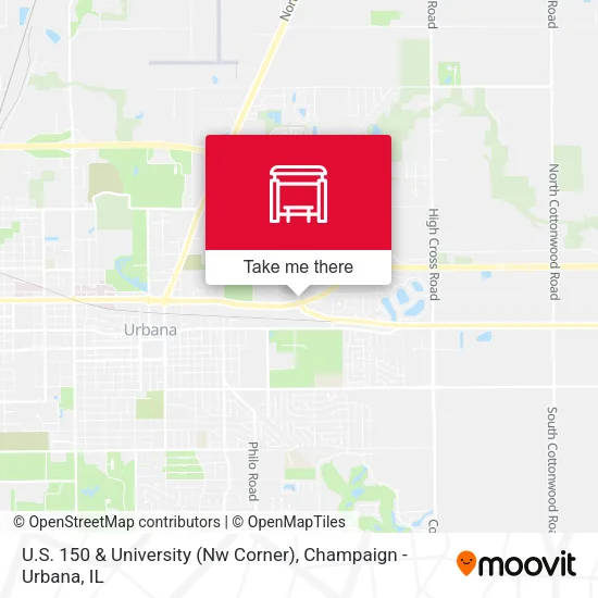 U.S. 150 & University (Nw Corner) map