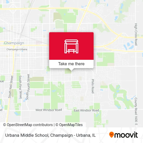 Urbana Middle School map