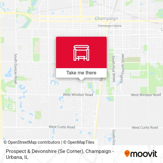 Mapa de Prospect & Devonshire (Se Corner)