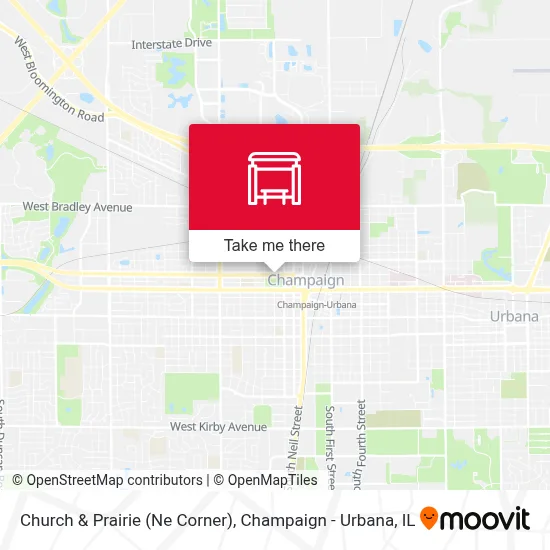 Church & Prairie (Ne Corner) map