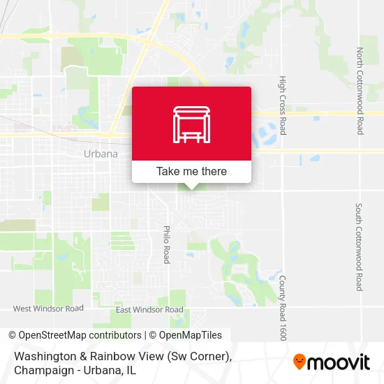 Mapa de Washington & Rainbow View (Sw Corner)