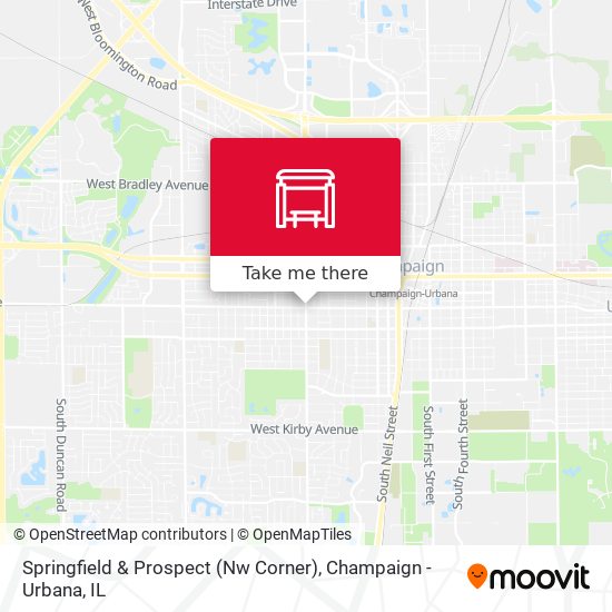 Mapa de Springfield & Prospect (Nw Corner)