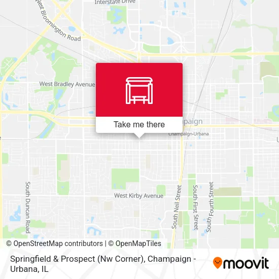 Mapa de Springfield & Prospect (Nw Corner)