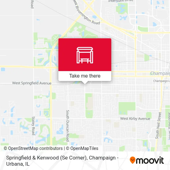 Mapa de Springfield & Kenwood (Se Corner)