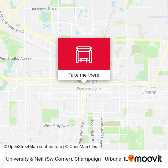 Mapa de University & Neil (Sw Corner)