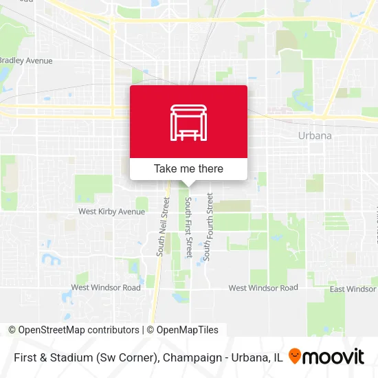 Mapa de First & Stadium (Sw Corner)