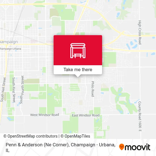 Penn & Anderson (Ne Corner) map