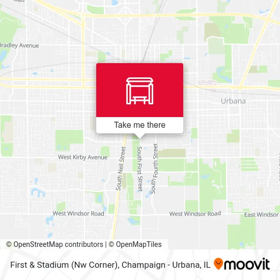 First & Stadium (Nw Corner) map