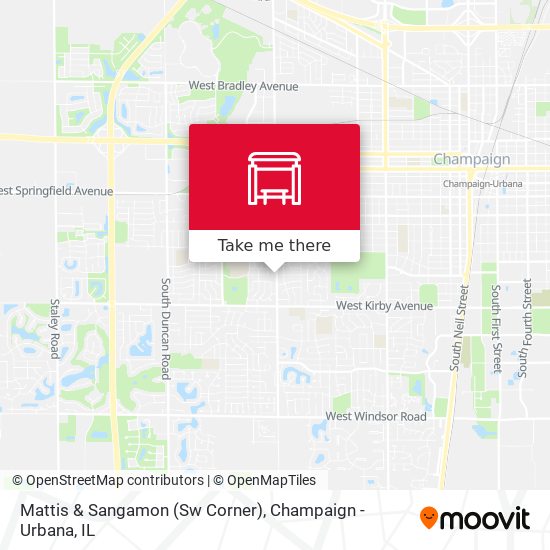 Mattis & Sangamon (Sw Corner) map