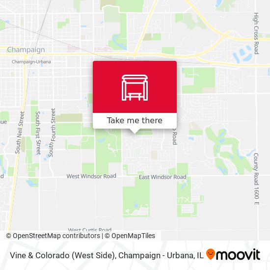 Vine & Colorado (West Side) map