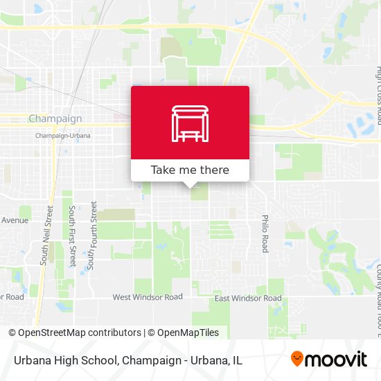 Urbana High School map