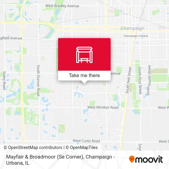 Mapa de Mayfair & Broadmoor (Se Corner)