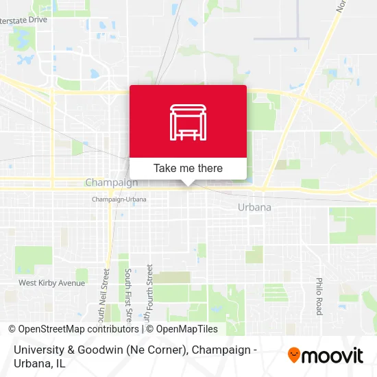 University & Goodwin (Ne Corner) map