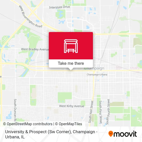 University & Prospect (Sw Corner) map