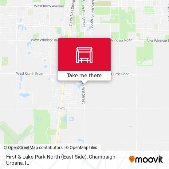 First & Lake Park North (East Side) map