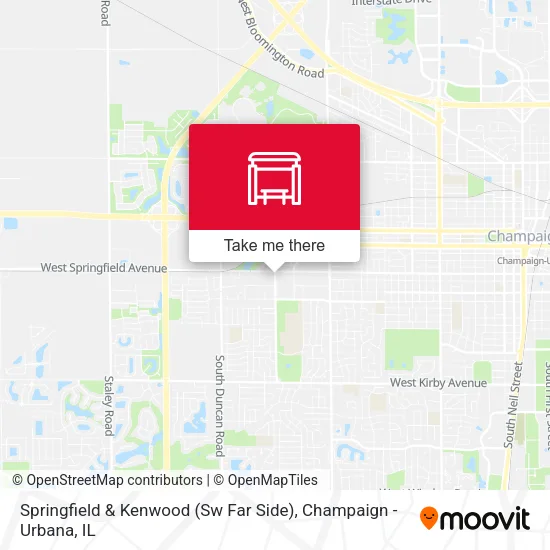 Mapa de Springfield & Kenwood (Sw Far Side)
