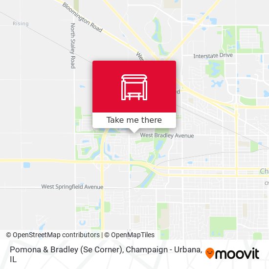 Pomona & Bradley (Se Corner) map