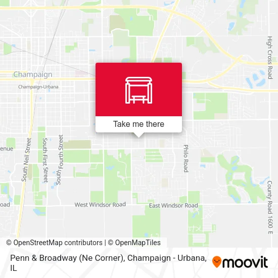 Mapa de Penn & Broadway (Ne Corner)