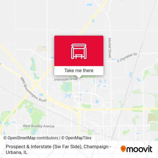 Prospect & Interstate (Sw Far Side) map