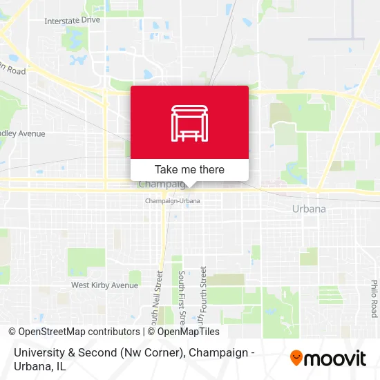 Mapa de University & Second (Nw Corner)