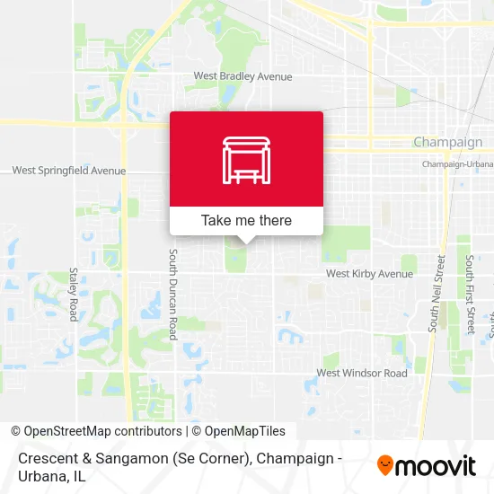 Mapa de Crescent & Sangamon (Se Corner)