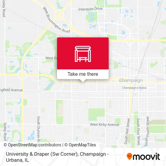 Mapa de University & Draper (Sw Corner)